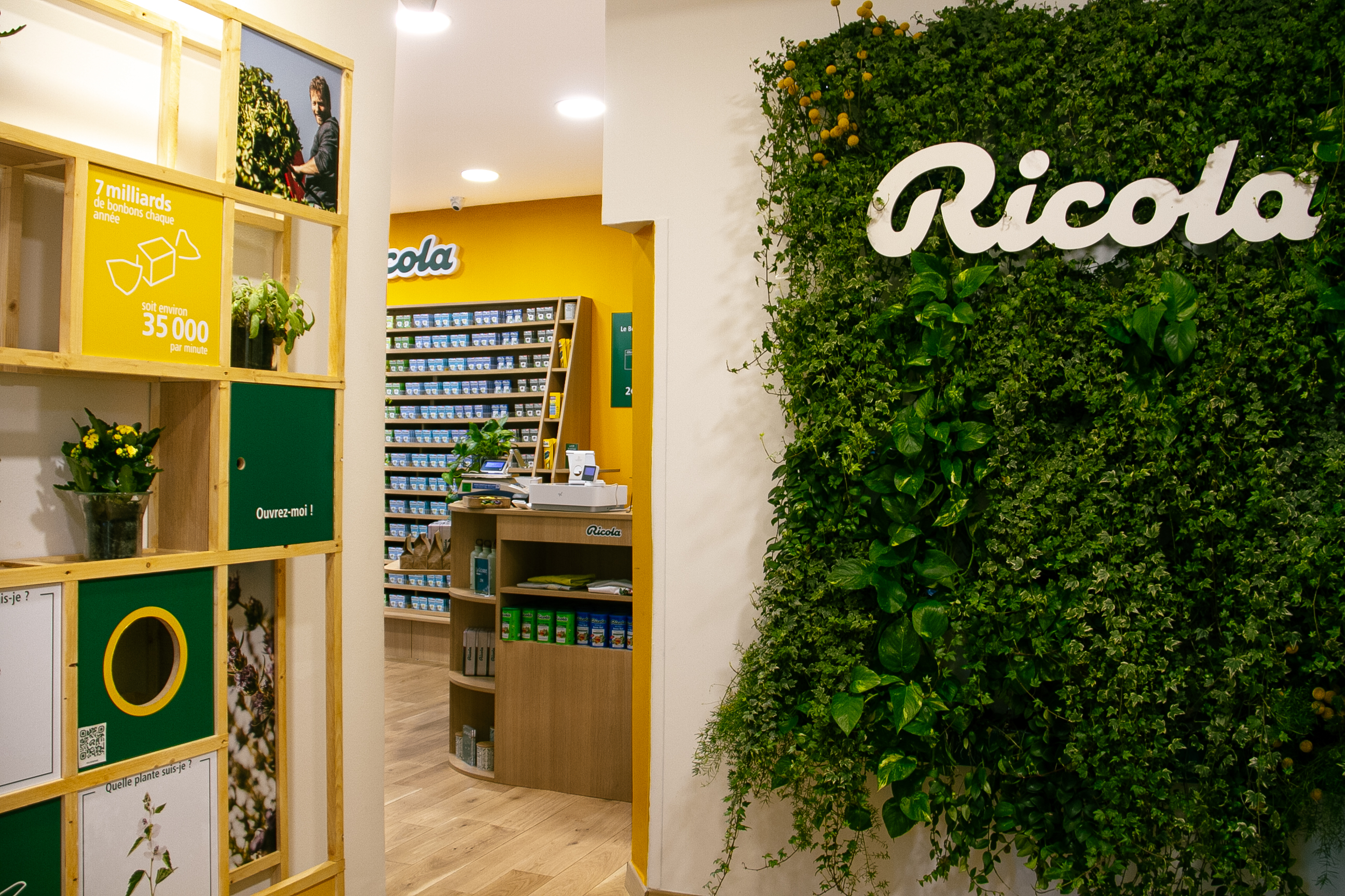 Pop up store retail paris, lieu éphémère immersif Ricola