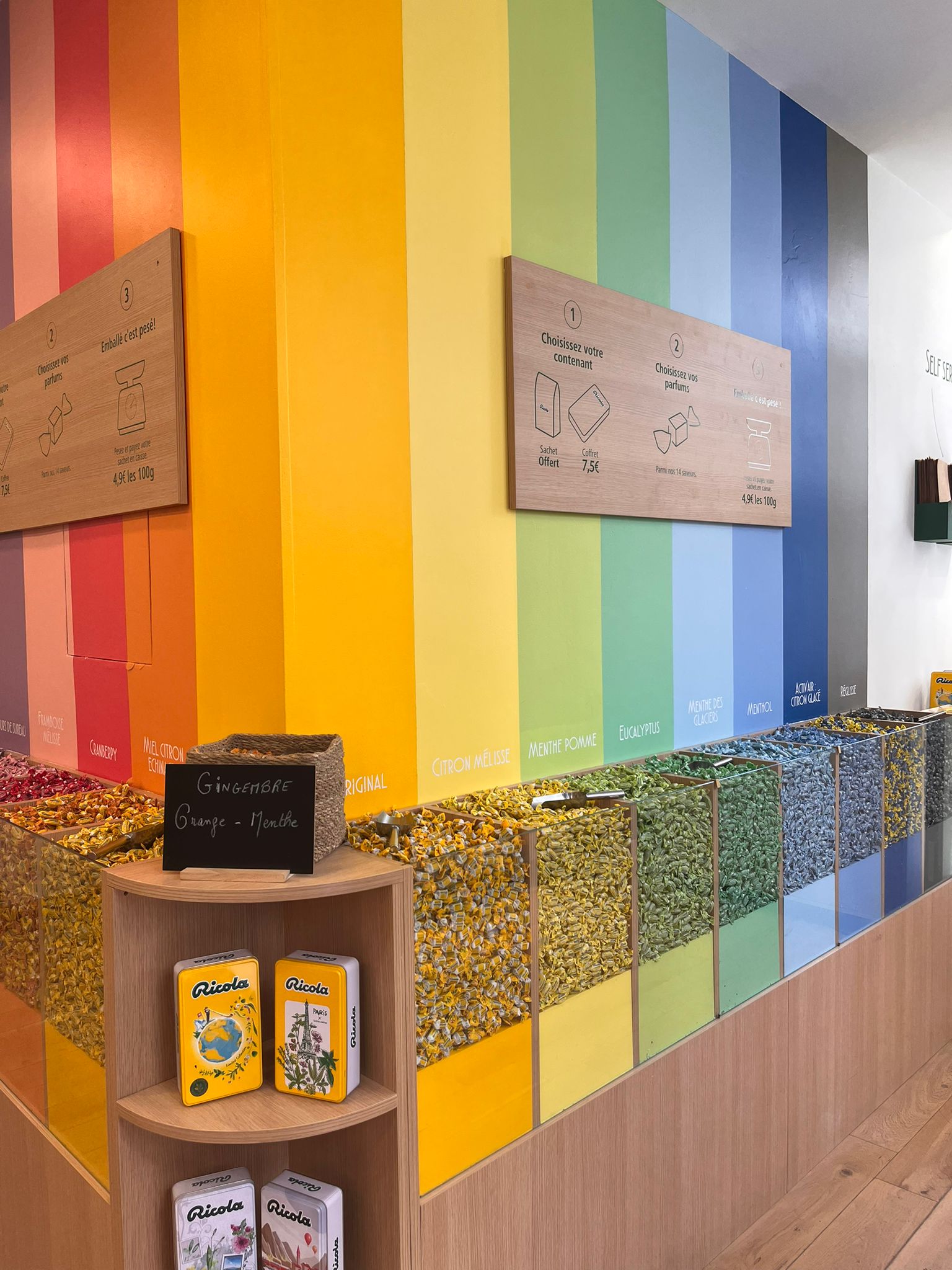 pop up rental paris, ricola paris, ricola shop, pop up store in le marais