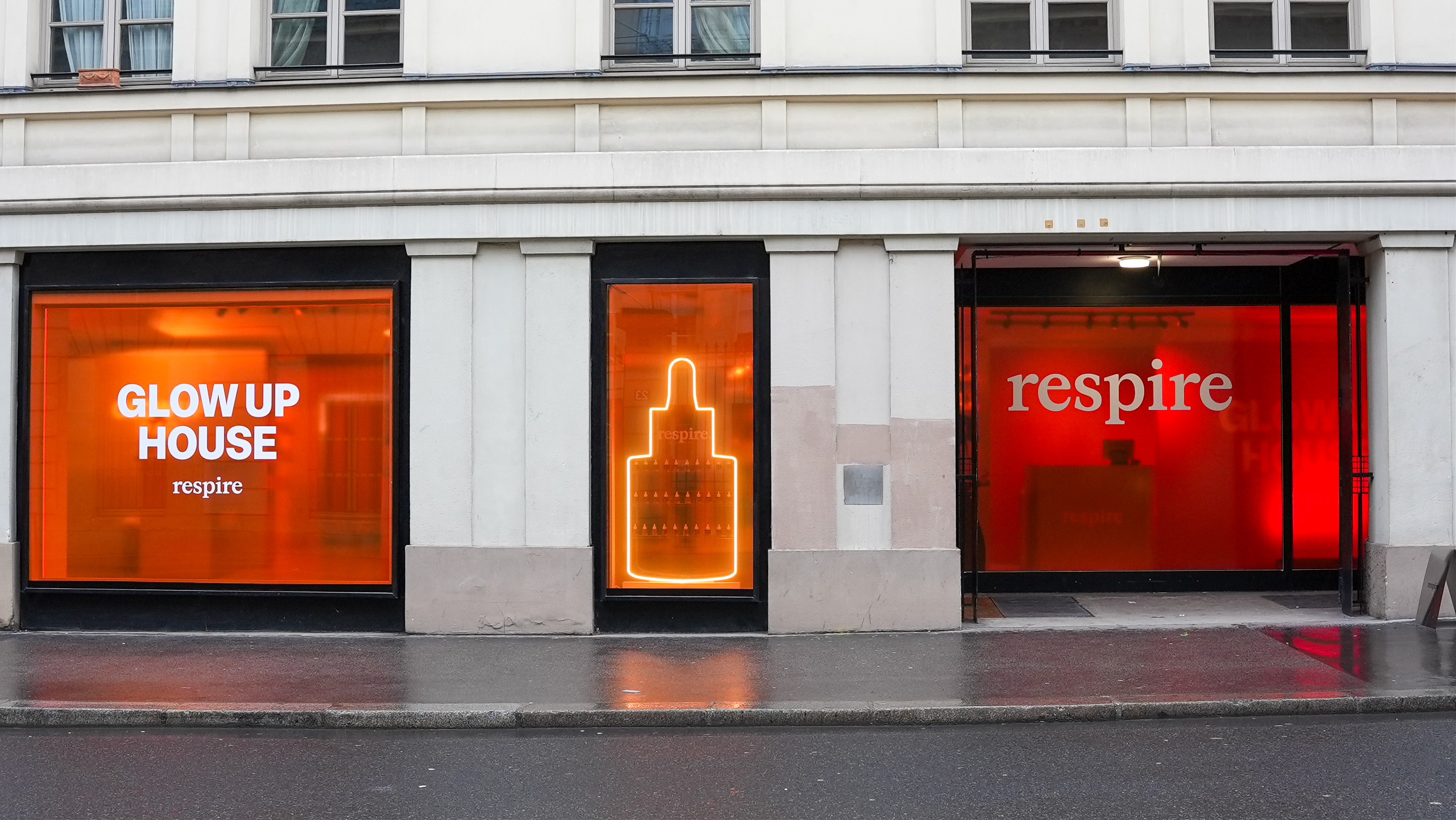 pop up retail skincare paris marais, pop up store retail respire, paris commercial rental 